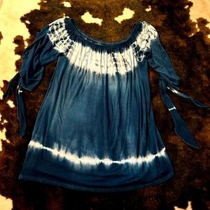 Urban X Tie Dye Teal Blouse